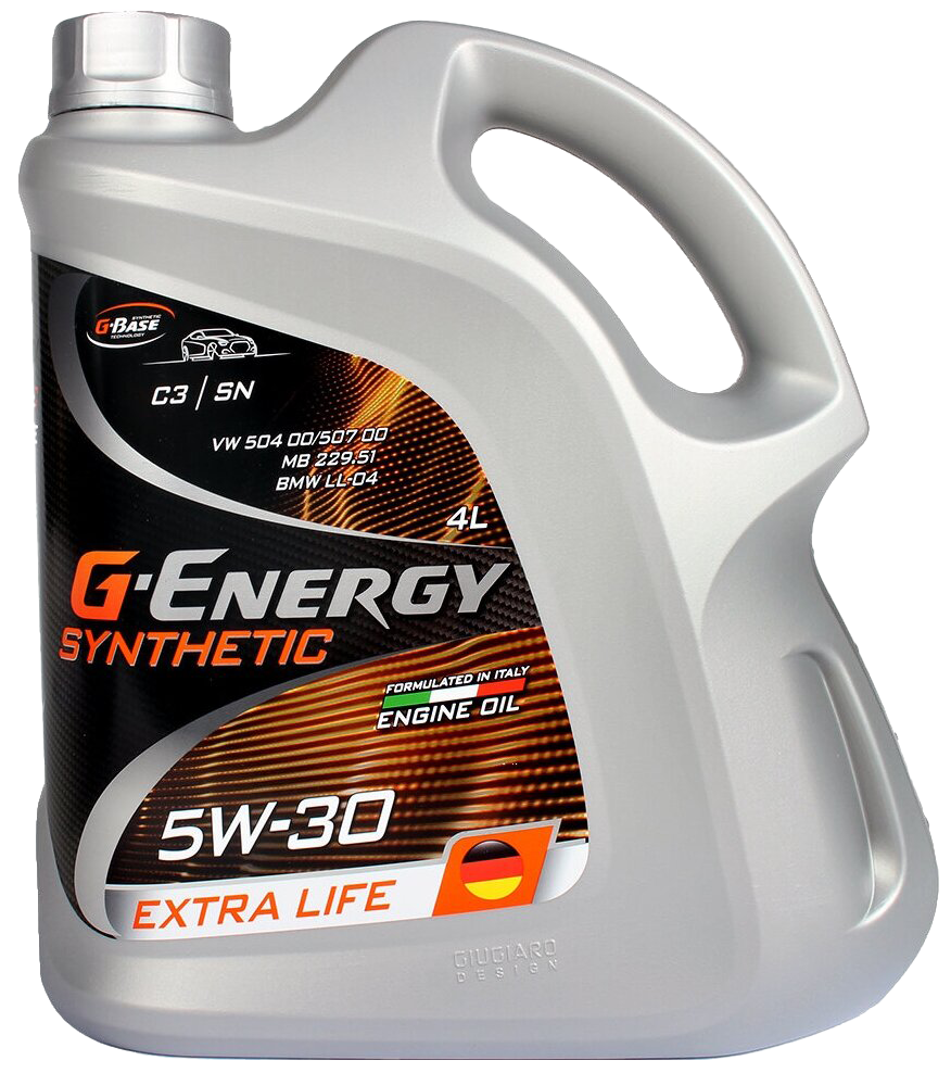 Моторное масло G-Energy Synthetic Extra Life 5W30, 4л